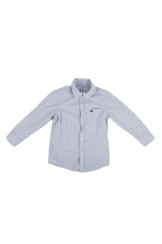Carter's boys, blue and white shirt size 3T - Solé Resale Boutique thrift