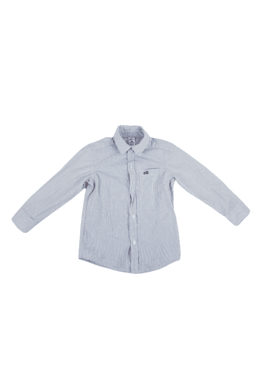 Carter's boys, blue and white shirt size 3T - Solé Resale Boutique thrift