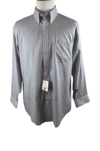 RBM Collection men's blue and white shirt size 17 - Solé Resale Boutique thrift