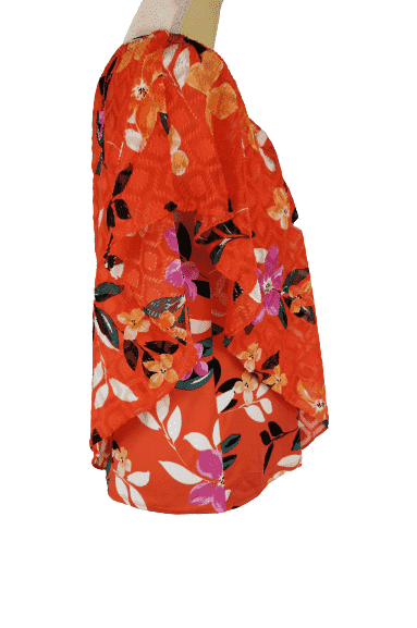Notations orange blouse sz S