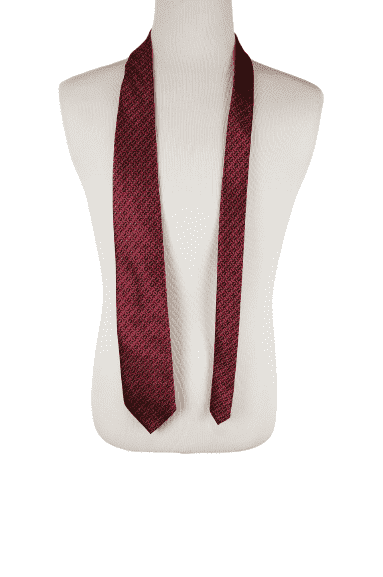 Angelino men's red and black tie - Solé Resale Boutique thrift