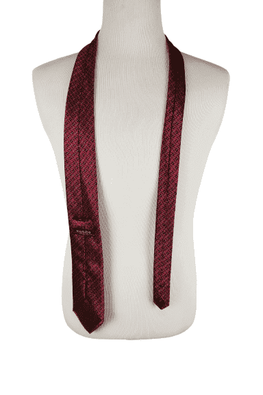 Angelino men's red and black tie - Solé Resale Boutique thrift