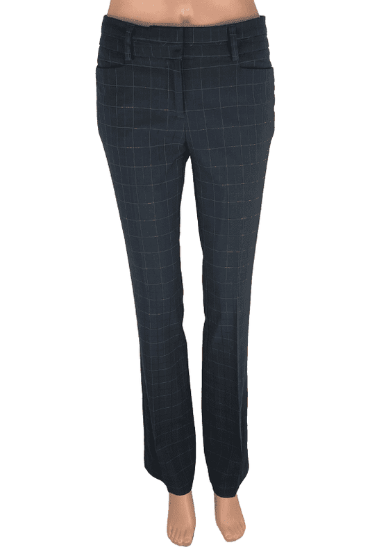 7th Avenue Design Studio women's black checker pants size 0 average - Solé Resale Boutique thrift