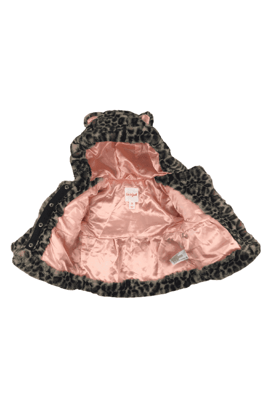 Cat & Jack girls cheetah print jacket size 18M