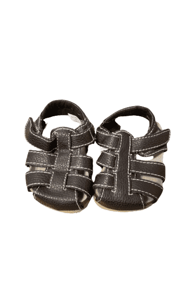 Children's Place brown, infant, boys, velcro sandals size 0-3mos - Solé Resale Boutique thrift