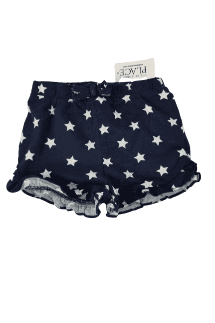 The Children's Place girls blue and white shorts size 12-18 mos - Solé Resale Boutique thrift