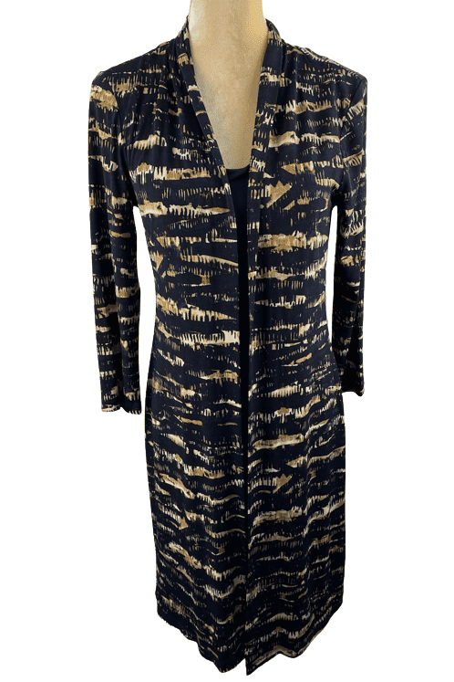 Connected Apparel women's midnight blue dress size 6 - Solé Resale Boutique thrift