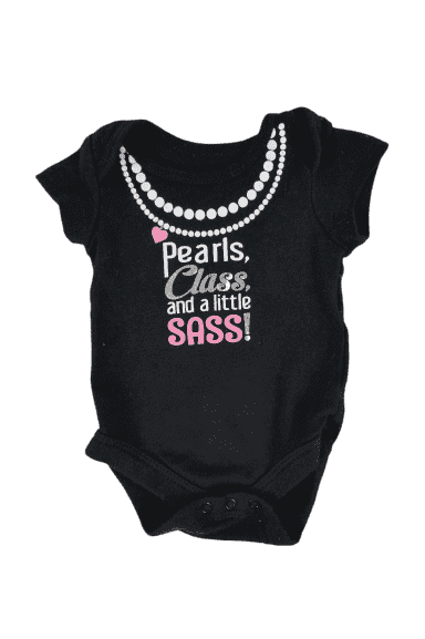 used fashionable black onesies sz NB