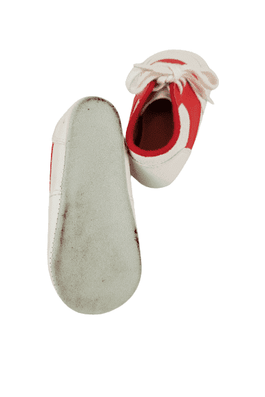 Red infant shoes sz 4