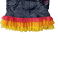 Preowned denim rainbow skirt by Enyce sz 3T