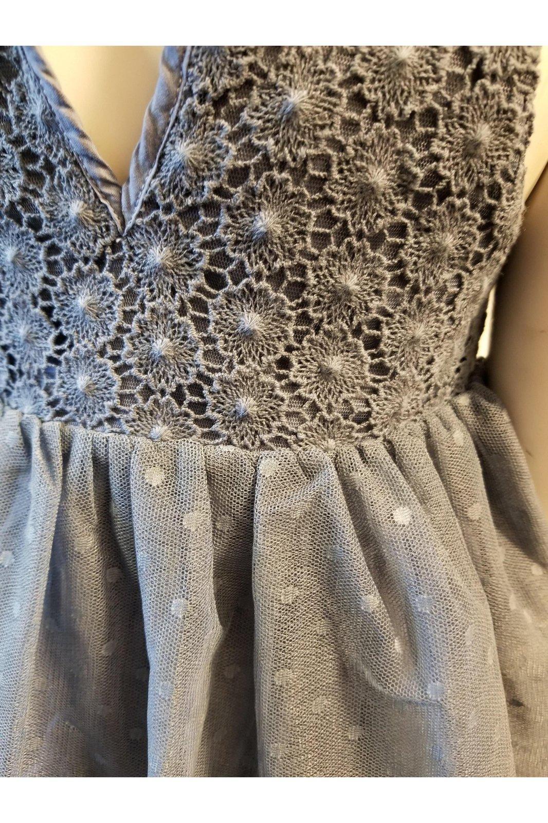 Girls pewter H&M dress sz 1.5-2Y - Solé Resale Boutique thrift