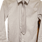 Nwt boys plaid, purple, button down shirt and tie by George sz 12