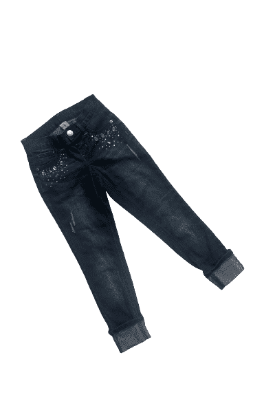 Fashionable girls jeggings, blue jeans sz 8 - Solé Resale Boutique thrift