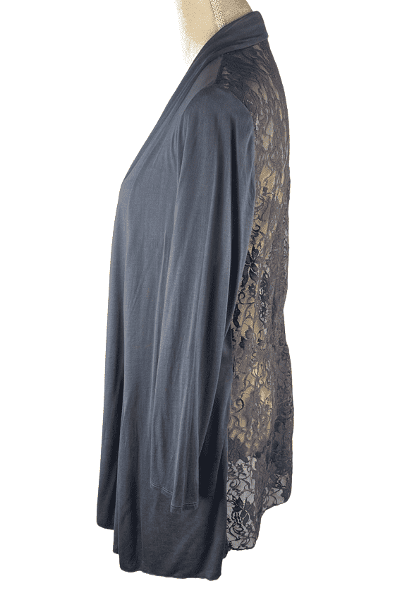 Worthington women's gray cardigan size L - Solé Resale Boutique thrift