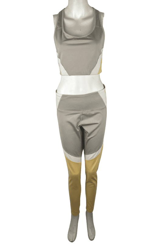 Old Navy women's tan and yellow active pants set size XL - Solé Resale Boutique thrift