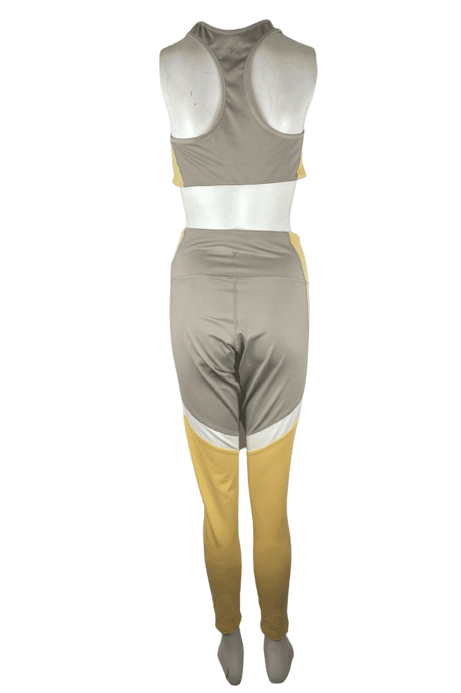 Old Navy women's tan and yellow active pants set size XL - Solé Resale Boutique thrift
