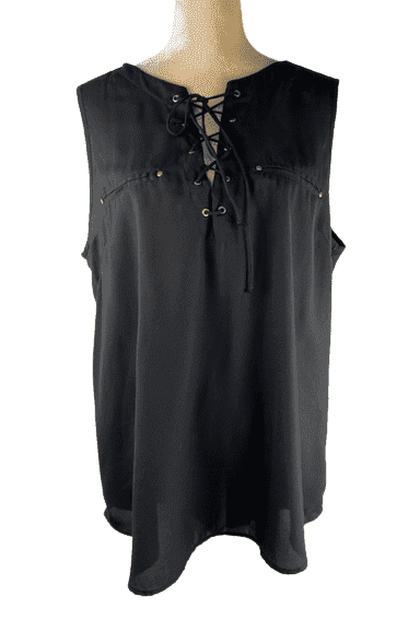 MPH Collection women's black tank top size 1X - Solé Resale Boutique thrift
