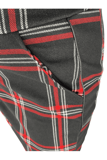FTF Fashion to Figure women's red and black plaid skirt size 1 - Solé Resale Boutique thrift