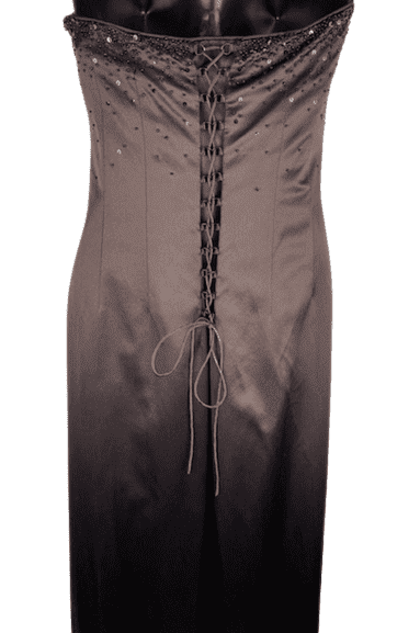 Phoebe women's long brown, tube gown size 4 - Solé Resale Boutique thrift