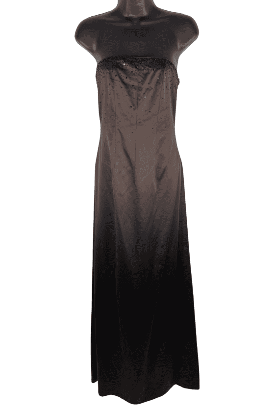 Phoebe women's long brown, tube gown size 4 - Solé Resale Boutique thrift