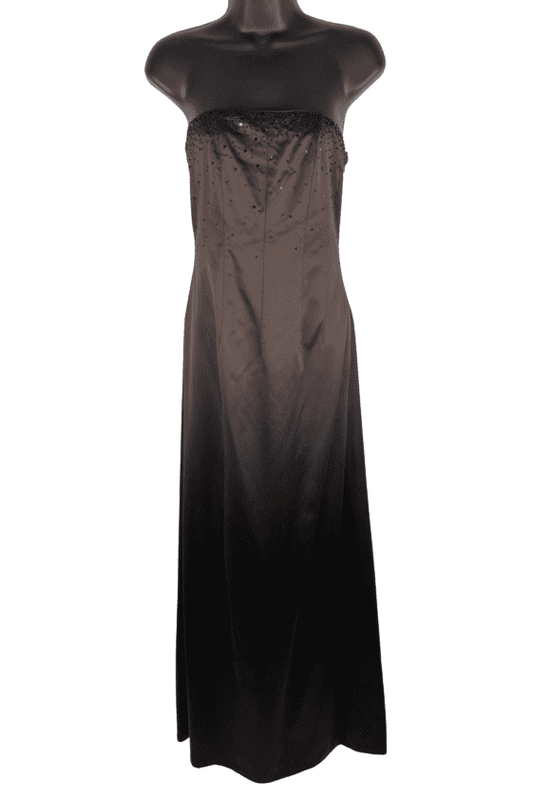 Phoebe women's long brown, tube gown size 4 - Solé Resale Boutique thrift