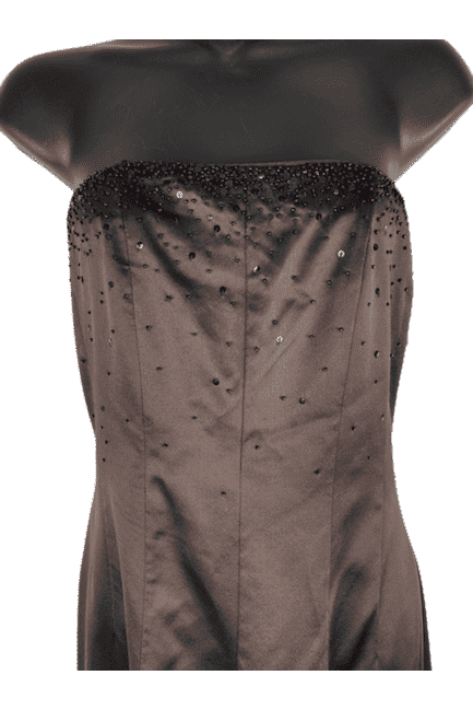 Phoebe women's long brown, tube gown size 4 - Solé Resale Boutique thrift
