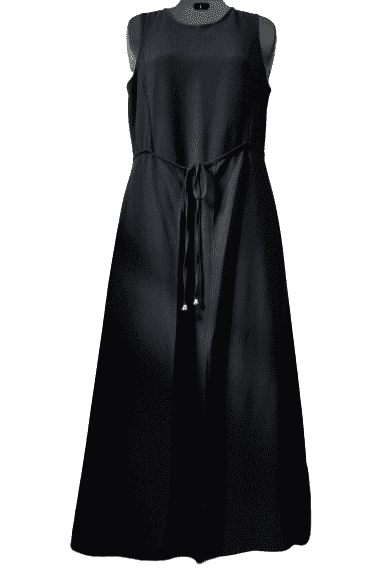 Preowned Delicia black long dress sz 10