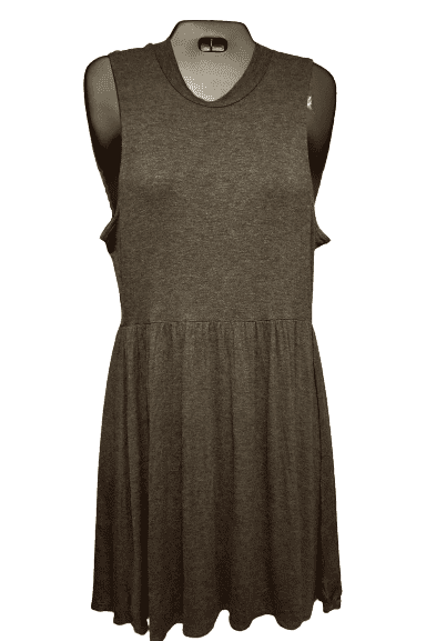 Rolla Coster women's heather gray, mock neck, tank dress size L - Solé Resale Boutique thrift