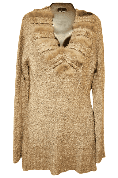 Preowned Nado brown sweater dress sz M