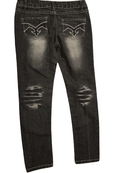 Girls fashionable blue jeans sz 12 - Solé Resale Boutique thrift