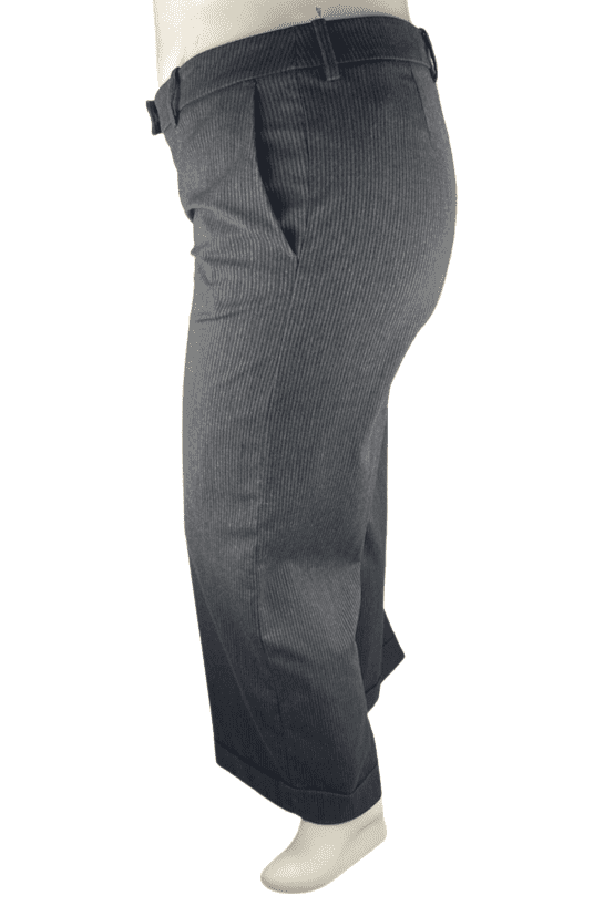 H&M women's gray stripe pants size 16 - Solé Resale Boutique thrift