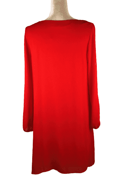 Tacera women's red dress with attached necklace size S - Solé Resale Boutique thrift