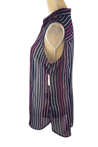 Attention women's pink multi top size L - Solé Resale Boutique thrift