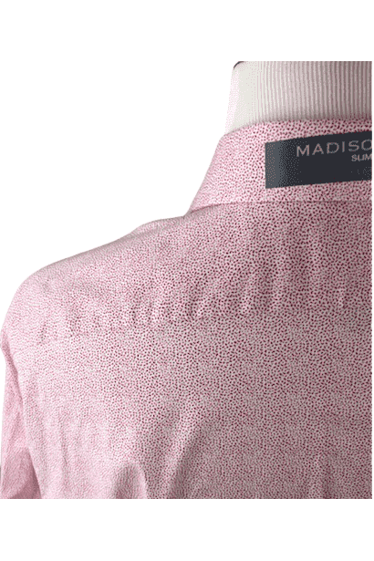 Madison men's dark pink button shirt size 18-18.5, 34-35 - Solé Resale Boutique thrift