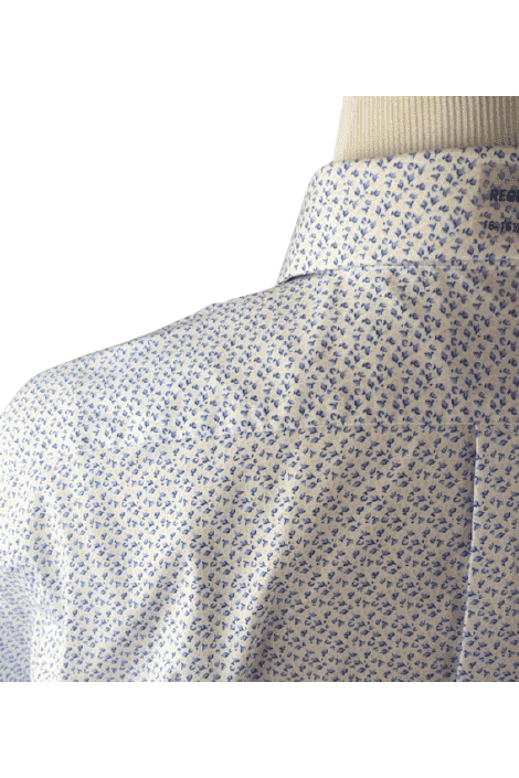 Chaps men's blue and white shirt size 16-16.5 - Solé Resale Boutique thrift