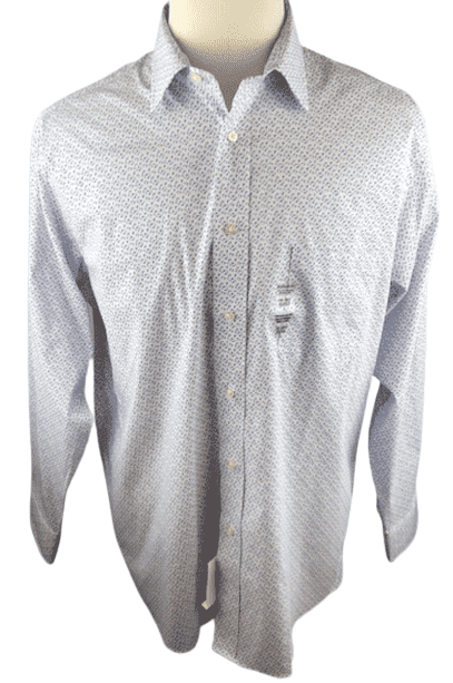 Chaps men's blue and white shirt size 16-16.5 - Solé Resale Boutique thrift