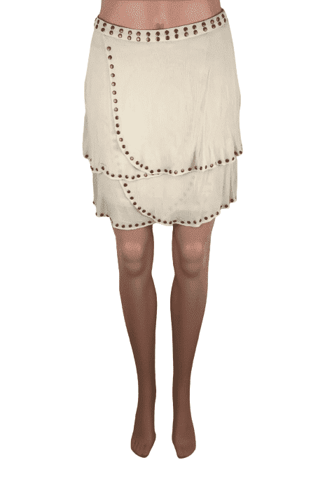 Francesca's women's beige skirt size S - Solé Resale Boutique thrift