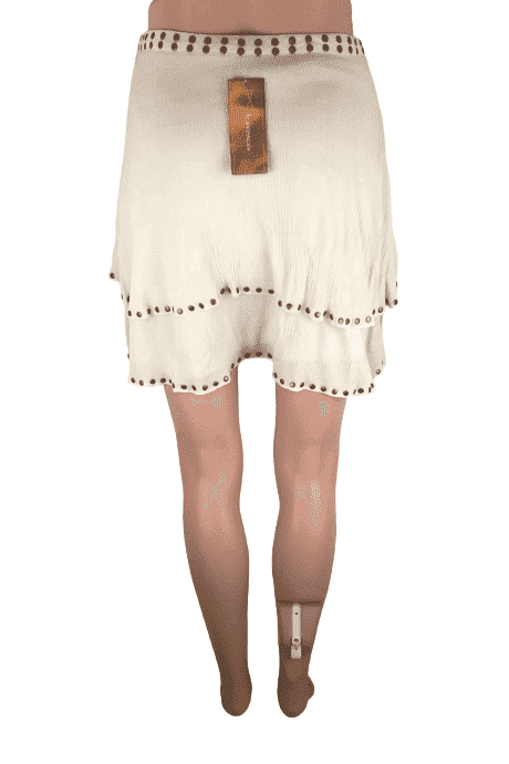 Francesca's women's beige skirt size S - Solé Resale Boutique thrift