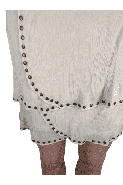 Francesca's women's beige skirt size S - Solé Resale Boutique thrift