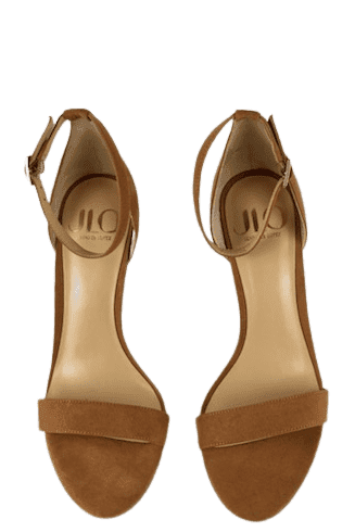 J LO women's tan heel sandals size 8.5M - Solé Resale Boutique thrift
