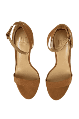 J LO women's tan heel sandals size 8.5M
