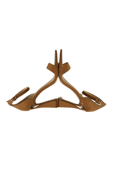 J LO women's tan heel sandals size 8.5M - Solé Resale Boutique thrift