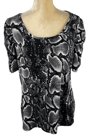 Worthington women's black blouse size L - Solé Resale Boutique thrift