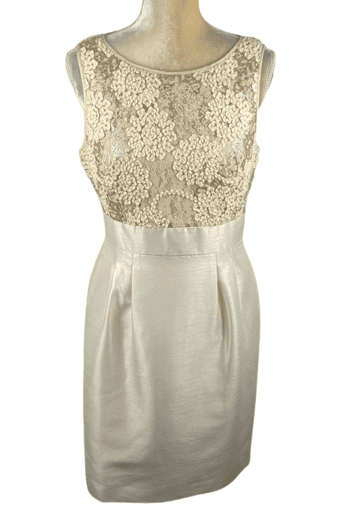 Tahari women's cream dress size 6 - Solé Resale Boutique thrift