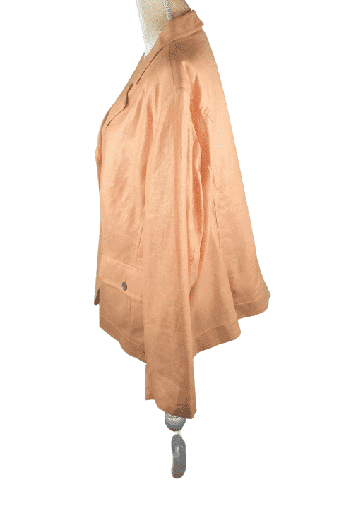 Dialogue women's peach jacket size 2X - Solé Resale Boutique thrift