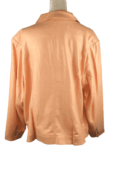 Dialogue women's peach jacket size 2X - Solé Resale Boutique thrift