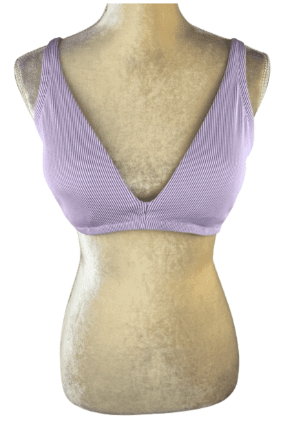 Shade & Shore women's purple metallic bra size 36DD - Solé Resale Boutique thrift