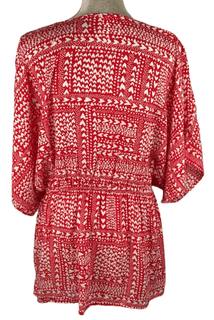 Victoria's Secret women red/white cover up top size O/S - Solé Resale Boutique thrift