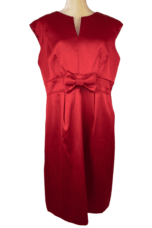 Sandra Darren women's red dress size 16 - Solé Resale Boutique thrift