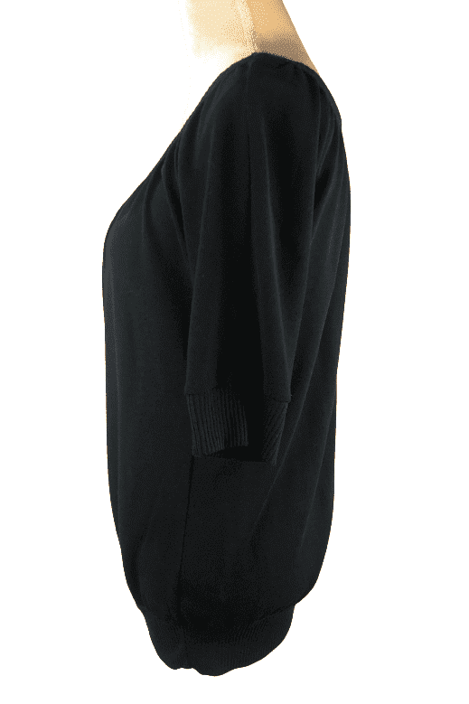 Robin K women's black top size L - Solé Resale Boutique thrift